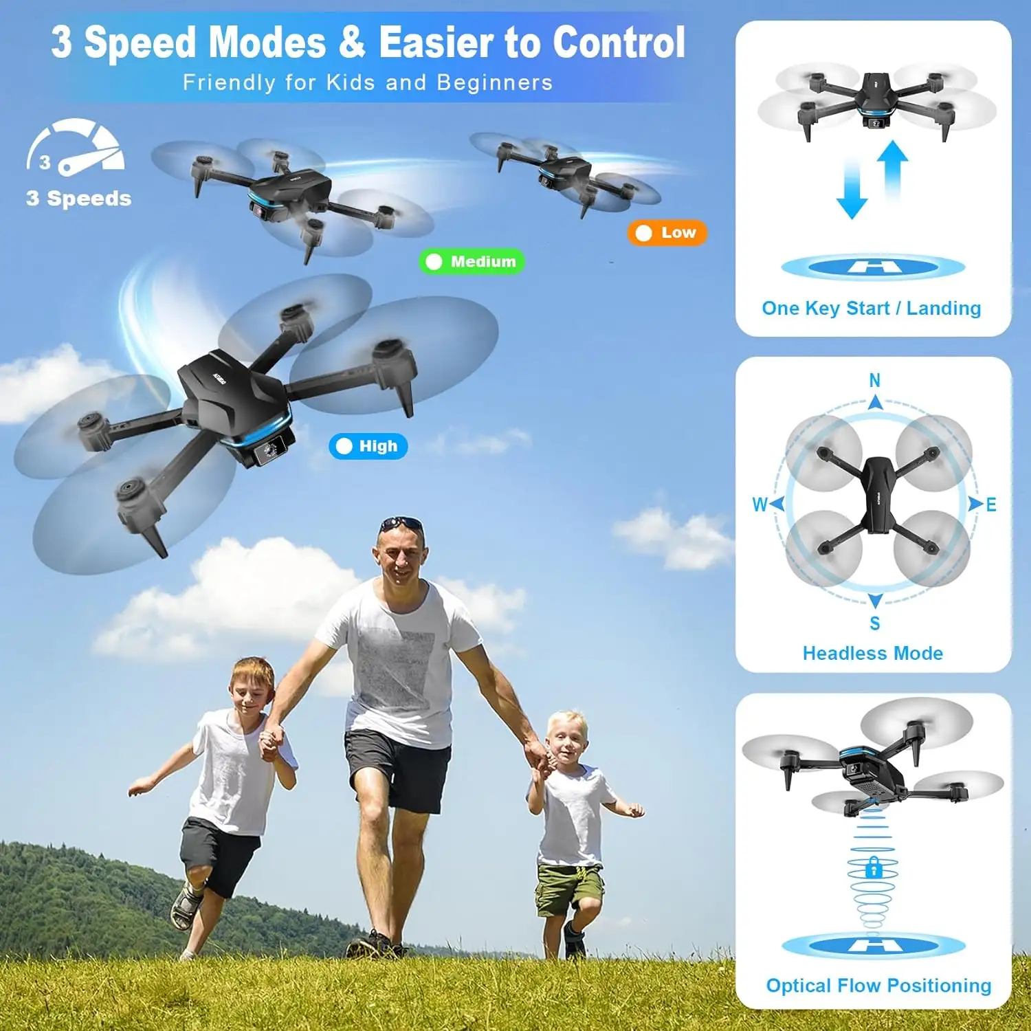 Velcase Drone with Camera 1080P HD FPV Foldable Drone - 81rtnmh7adl._ac_sl1500_